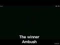 Rush vs ambush