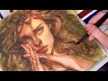 Watercolor painting process