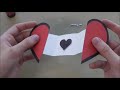 How to make an easy paper Heart with a Message using Origami paper ❤ DIY Greeting Cards