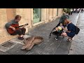 Glen Hansard busking in Noto, Sicily, and singing 