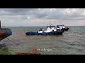 Proses Sandar Kapal Tongkang di Jetty Pelabuhan Batubara