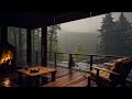 Nature's Soothing Symphony Balcony Serenity with Thunderstorm and Rainfall  Ambient Sounds to Melt A
