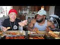 Seafood Boil Muk Bang with Emmanuel Hudson - Dad Joke Battle, Wild N Out Secrets