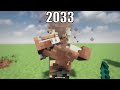 minecraft physics in 2013 vs 2023 vs 2033 compilation