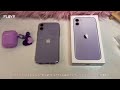 calm ☁️ unboxing iphone 11 purple 2021 💜 PH