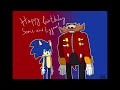 Sonic and Eggman's birthday speedpaint