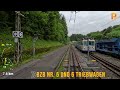 Cab ride Garmisch-Partenkirchen to Zugspitze(Bayerische Zugspitzbahn, Germany)Train driver’s view 4K