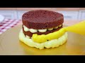 Delicious Rainbow Cake Decorating Petal Buttercream 🌈 Miniature Rainbow Buttercream Cake Recipes ❤️