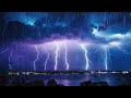 Beat Stress & Insomnia with Terrible Thunderstorm, Rain & Thunder _ Lightning Ambience for Sleeping