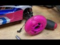 Scooter wheels on RC car