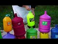 Experiment: Big Balloons of Fanta, Sodas, Mtn Dew, Coca Cola, Dr.Pepper, 7up vs Mentos Underground!!