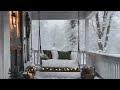 Cozy Winter Jazz ❄️ Relaxing Slow Instrumental Jazz 🎹 Snowfall Ambience ✨