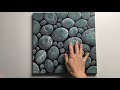 #059 3D Stone acrylic pour painting tutorial