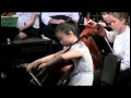 6th grade girl STUNS school recital with cello solo