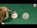 How to make powerfull DJ Light at home using old LED Bulb | Decoration light | Dj light | light