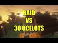 RAID VS 30 OF EVERY MOB (7 WAVES) | MINECRAFT