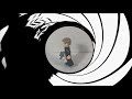 James Bond 007 gun barrel intro in LEGO