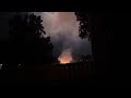 A view of local fireworks display from the back porch