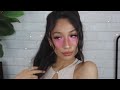 BRIGHT PINK COLORED UNDEREYE MAKEUP TUTORIAL