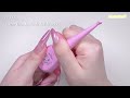 sub) Lovely Ribbon 3D Nails🎀💗/🇰🇷Korean Nails / Extension nails / Nail art / Self-nails / ASMR