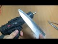 Special way to Sharpen Razor Sharp cutlery with used 1.5v Battery