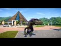 Jurassic World Evolution - Indoraptor vs Blue Breakout & Fight (Blue Fight Scene)
