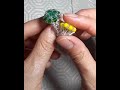Bisutería.: DIY. Anillo en cristales rombos y mostacilla con montura en canutillo