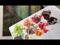 EASY Acrylic Painting Technique | Mushroom Forest Painting for Beginners