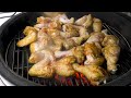 Cooking chicken kebab in winter frost | BBQ chicken wings with honey | Chicken wings recipe