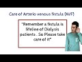 What is AV fistula ? what is Dialysis fistula | What is vascular access |