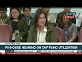 LOOK: VP Duterte faces House panel as hearing on fund use begins | ANC