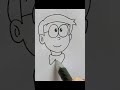 How to Draw Nobita #shorts #art #doraemon #drawing