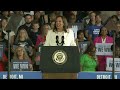 Kamala Harris, Tim Walz speak at rally in Detroit: FULL SPEECH