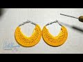 Gana Mucho Dinero💰💰, muy facil con este diseño# 141/Earring Crochet tutorial english subtitles