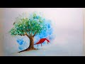 Easy Water Colour Painting || Acrylic Painting