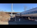 One Amtrak Train in North Haven, CT (2/3/24)