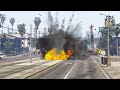 Israeli Military Tanks Convoy Badly Destroyed by Irani Fighter Jets, Drones, War Helicopters - GTA 5