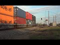 KCS Railroad. Train ATDA Westbound Intermodal. Brashear, TX to Copeville, TX.  Date 12-18-2022. (HD)