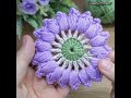 wow!!!! I worked on a very nice crochet motif in purple!!! Great for beginners!!  #crochet #knitting