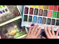 Lightwish Beginner-Friendly/Student Watercolor Paint Set - 24 Colors in Large Pans! - Review & Demo