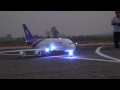 RC Chiangrai Thailand A380 with light sign at Rimchorn flying club(Meeting 2014)