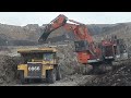 Side load Excavator Hitachi 2600 to HD 785 Komatsu and OHT 777D Caterpillar #excavator  #komatsu