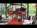#woodmizer #sawing 2nd Short Log from the Crooked walnut