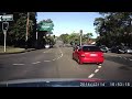 Impatient Police inadvertently causing accident at red light traffic crossing