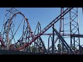 X2 Six Flags Magic Mountain POV Back Row (extremely intense roller coaster)