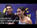 Mena Massoud and Naomi Scott being iconic for 10 minutes straight