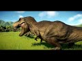 T-REX vs ALL LARGE AND MEDIUM CARNIVORE DINOSAURS  - Jurassic World Evolution 2