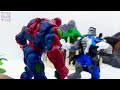 HULK SMASH Toys Collections Go ~! Red Hulk, Spider Hulk Vs Incredible Hulk Marvel Avengers Battle