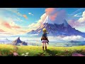 (Relaxing Game Music) Princess Zelda looking to a montain