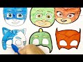 PJ mask Easy Drawing and Coloring Step by Step
